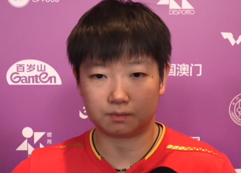 后四局对手, 还是顶住压, 访中孙颖莎